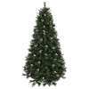 HOMCOM Brad Artificial de Crăciun 220 cm cu 1116 Ramuri Bază Metalică Pliabilă Sistem cu Balamale Realist şi Bogat Verde | Aosom Romania