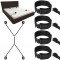 Set catuse accesorii erotice pentru maini si picioare, ajustabile - Negru
