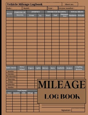 Mileage Log Book for Taxes: Mileage Odometer For Small Business And Personal Use Automotive Daily Tracking Miles Record Book / Odometer Tracker Lo foto