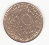 Franța 20 centimes 1996