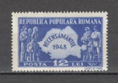 Romania.1948 Recensamintul ZR.141 foto