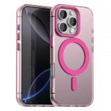 Husa MagSafe pentru Apple iPhone 16 Pro, Techsuit, CandyCase, Roz