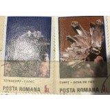 (3) Timbre Serii Romania Flori de mina Turism