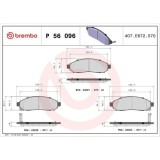 Placute frana Nissan Leaf (Ze0) 11.10-12.17, Navara Np300 (D40) 10.04-, Navara Np300 (D40) 07.08-, Nv200 / Evalia Bus 07.10-, Nv200 Box 02.10-, Pathf, BREMBO