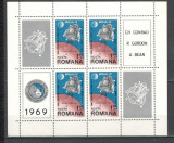 Romania.1969 Cosmonautica Apollo 12-Bl. YR.442, Nestampilat