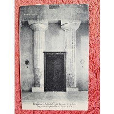 Carte postala scrisă semnată de Elena Văcărescu, Siracusa - Cattedrale, gia Templo di Athena