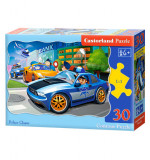 Puzzle 30 piese Police Chase, castorland