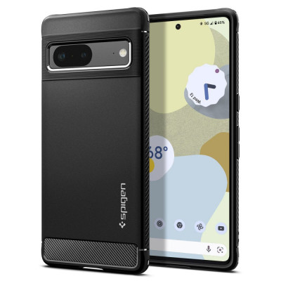 Husa Spigen Rugged Armor pentru Google Pixel 7 Negru Mat foto