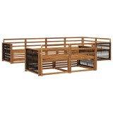 vidaXL Set de canapele de exterior 7 pcs natural 3383472