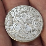 3 kreuzer 1674 , argint , luciu