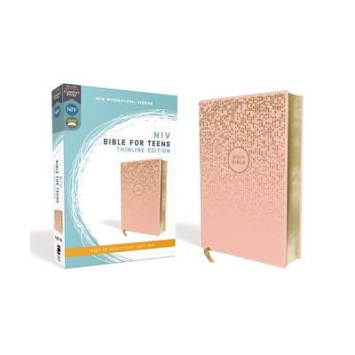 Niv, Bible for Teens, Thinline Edition, Leathersoft, Pink, Red Letter Edition, Comfort Print foto