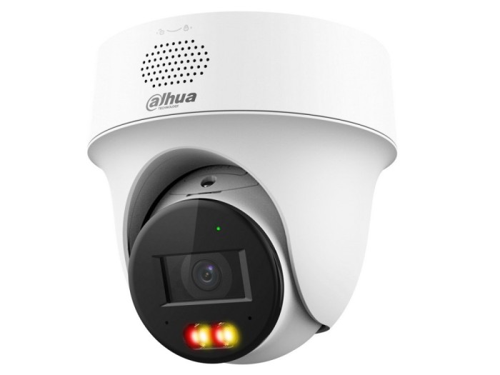 Camera supraveghere Dahua IPC-PT1439H-PV-0280B, 4MP 2K, 2.8mm, rotire si inclinare din aplicatie, iluminare duala, audio bidirectional, PoE, IP66 Safe