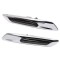 Set 2 Semnalizari Cromate Aripa LED Dinamice secventiale cu sticla fumurie pentru BMW F10, F11, F07 fara facelift