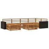 vidaXL Set de canapele de exterior 7 pcs natural 3383602