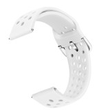 Curea din silicon, compatibila Garmin Vivoactive 4, telescoape Quick Release, 22mm, Alb, Very Dream