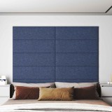 vidaXL Tăblie de Pat pentru Perete 12 pcs albastru 90 x 30 cm țesătură 42020543