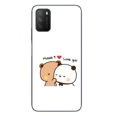 Husa compatibila cu Xiaomi Poco M3 Silicon Gel Tpu Model Bubu Dudu Muaah Love You foto