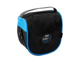 Husa Mulineta Pescuit Delphin NAVIQ XL, 17x12x17cm, Negru/Albastru, Protectie Transport