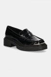 Steve Madden mocasini Charming femei, culoarea negru, cu platforma, SM11003223