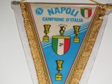 Fanion fotbal - SSC NAPOLI (dimensiuni 31x23 cm)