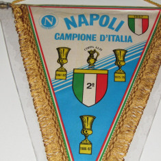 Fanion fotbal - SSC NAPOLI (dimensiuni 31x23 cm)