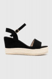 Answear Lab espadrile culoarea negru, toc pana