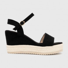 Answear Lab espadrile culoarea negru, toc pana