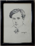 Portret de Barbat - Semnat O. Magura