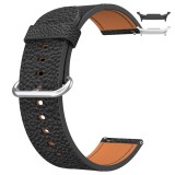 Curea piele, compatibila Samsung Galaxy Watch8 44mm, 18cm, Negru
