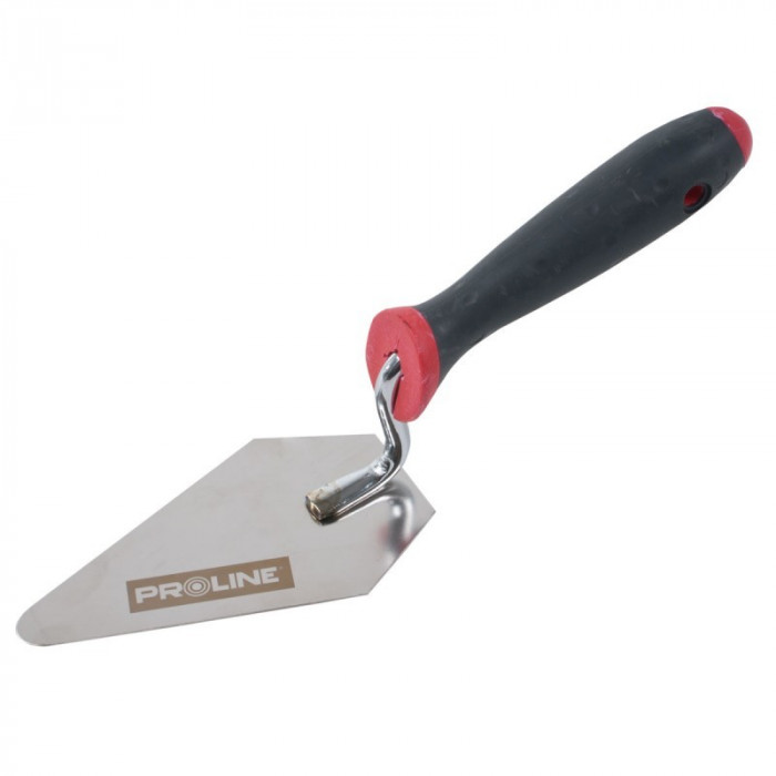 MISTRIE INOX TRIUNGHI-TESITA CU MANER GUMAT 160X100MM
