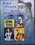 GRENADA CARRIACOU 2003 ARTA PICTURA PICASSO, Nestampilat