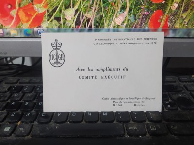 Complimente participanților la Congres des sciences genealogique, Liege 1972 202 foto