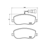 Placute frana Fiat Croma (194) 06.05-12.11, Fata, BREMBO