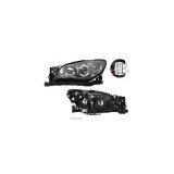 Far Subaru Impreza (GD/GG) 10.2005-09.2007 Depo partea Dreapta electric fara motoras tip bec H7+HB3, culoare rama negru