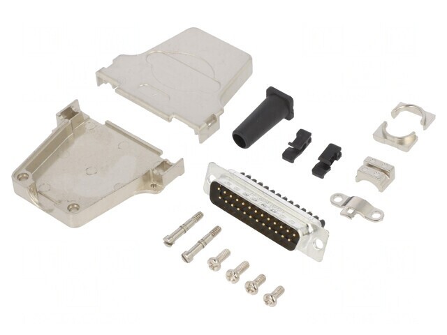 Conector D-Sub 25-Pin Tată Drept Terminal Șurub