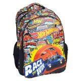 Ghiozdan cu 2 compartimente, Hot Wheels, Race to Win