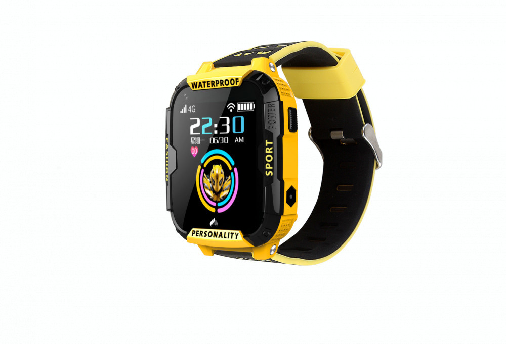 Ceas smartwatch gps tracker 4G Logic, Galben/Negru | Okazii.ro