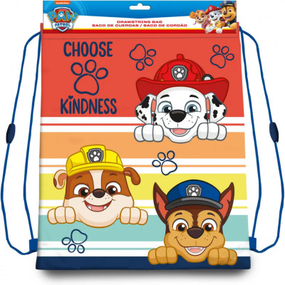 Rucsac de umar cu snur Paw Patrol Choose Kindness SunCity EWA19851PW foto