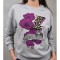 BLUZA SPORT CU IMPRIMEU TIGRU GINEVRA TALIE UNICA Violet