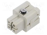 Conector HDC inserturi contact mamă EPIC H-A 4 pini 10A LAPP
