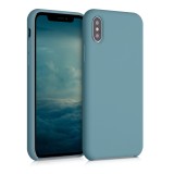 Husa pentru Apple iPhone X / iPhone XS, Silicon, Albastru, 42495.207, Carcasa, Kwmobile