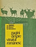 Pagini despre vanatul romanesc - Stefan Ivanescu, 1987, Sport Turism, 144 pagini, Brosata, Stare Foarte Buna