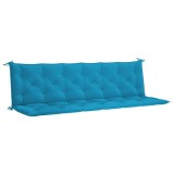 Cumpara ieftin Perna de banca albastru deschis 200x(50+50)x7cm material oxford