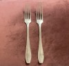 2 FURCULITE CU MONOGRAMA &quot;FH&quot;, ARGINTATE SI MARCATE &quot;AWS WELLNER SILBER&quot; L18,5CM, Tacamuri