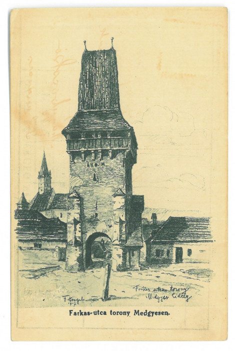 169 - MEDIAS, Sibiu, Romania - old postcard - unused