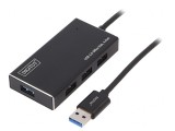 Hub USB 3.0 PnP Negru 4 Porturi 5Gbps, Digitus