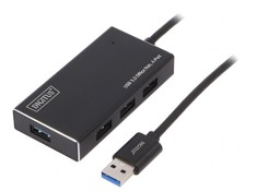 Hub USB 3.0 PnP Negru 4 Porturi 5Gbps
