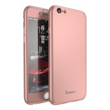 Cumpara ieftin Husa IPAKY Fashion - Full Protection 360 - Iphone 6 Plus / 6S Plus (Rose Gold) cu Folie Protectie Ecran