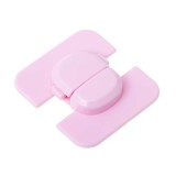 Incuietoare, dulapuri si sertare, baie, colturi, 3 x 4 cm, roz