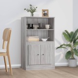 vidaXL Dulap &icirc;nalt, sonoma gri, 60x35,5x103,5 cm, lemn prelucrat